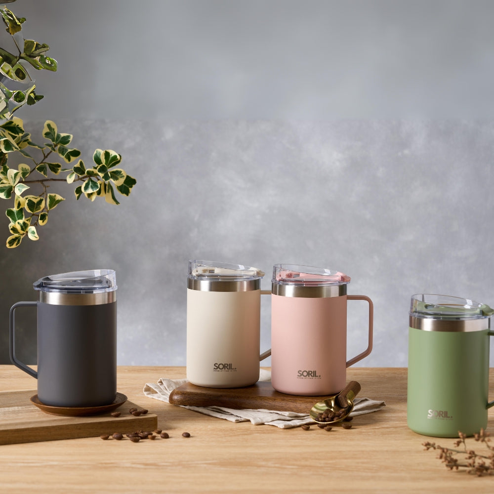SORIL不鏽鋼真空保溫馬克杯480ml