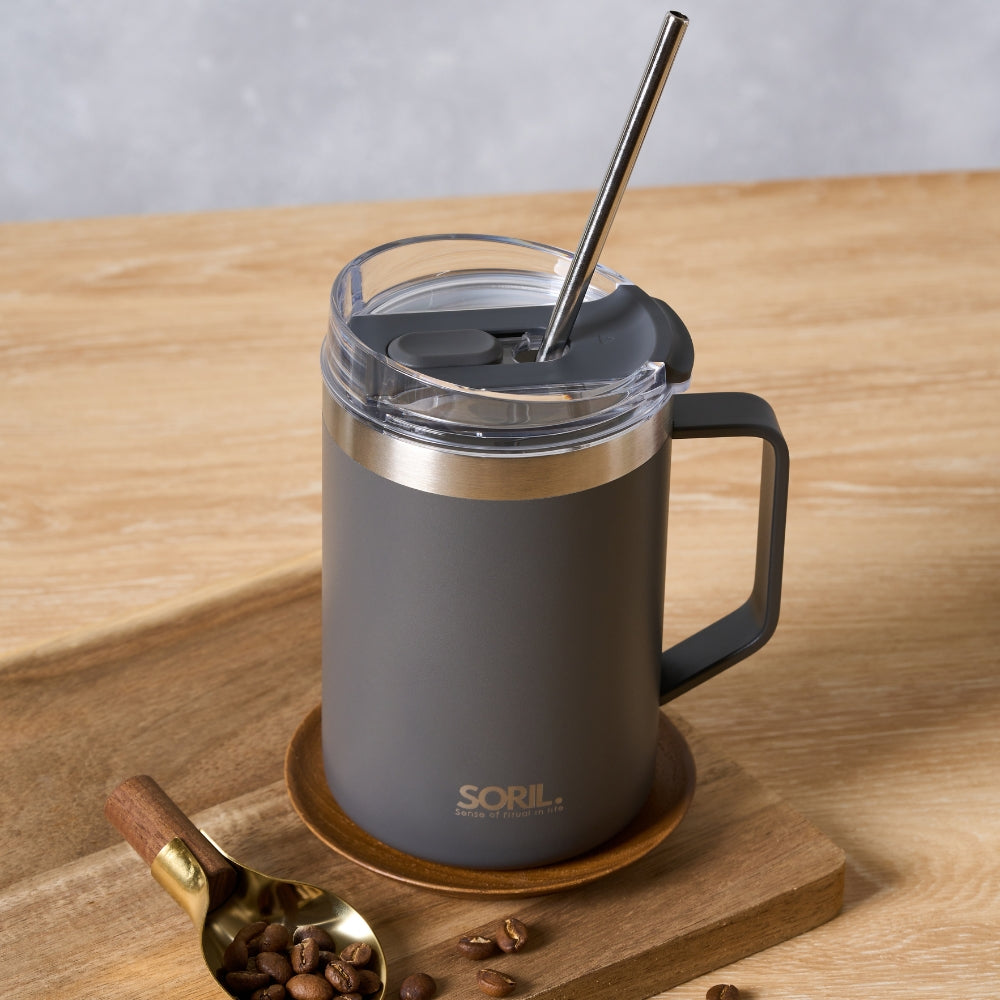 SORIL不鏽鋼真空保溫馬克杯480ml