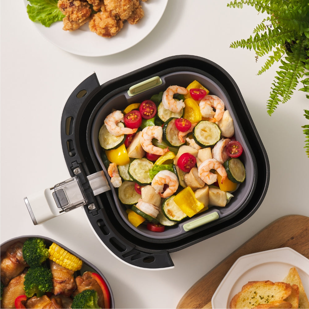 SORIL分離式矽膠蒸炸烘烤籃18cm